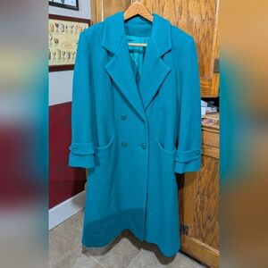 Elegant Teal Women's Pea Coat